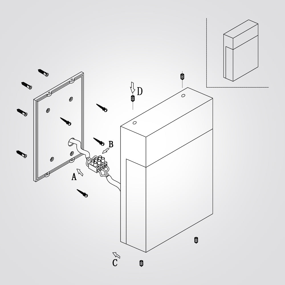 מנורת קיר חוץ סלאפא לד דגם A