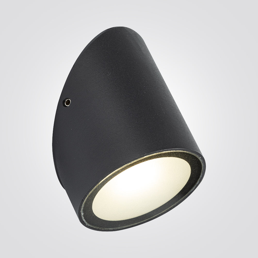 מנורת קיר חוץ טונלה שחור| אפור כהה| IP65