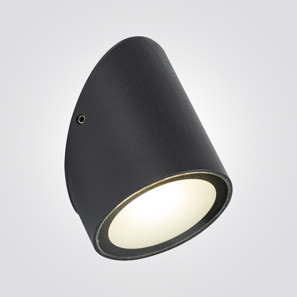 מנורת קיר חוץ טונלה שחור| אפור כהה| IP65