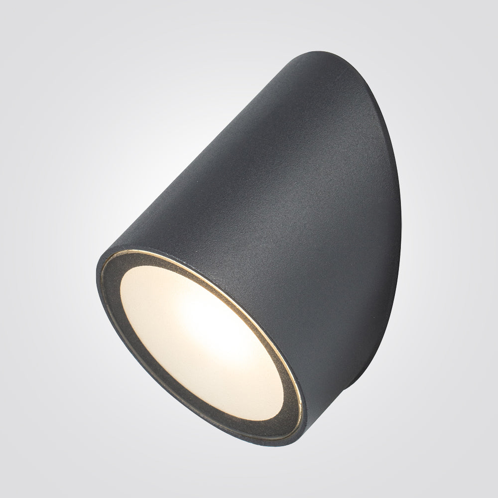 מנורת קיר חוץ טונלה שחור| אפור כהה| IP65