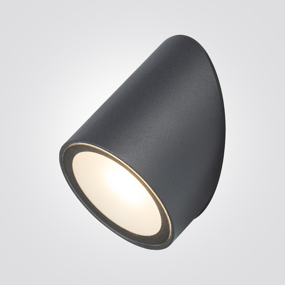 מנורת קיר חוץ טונלה שחור| אפור כהה| IP65