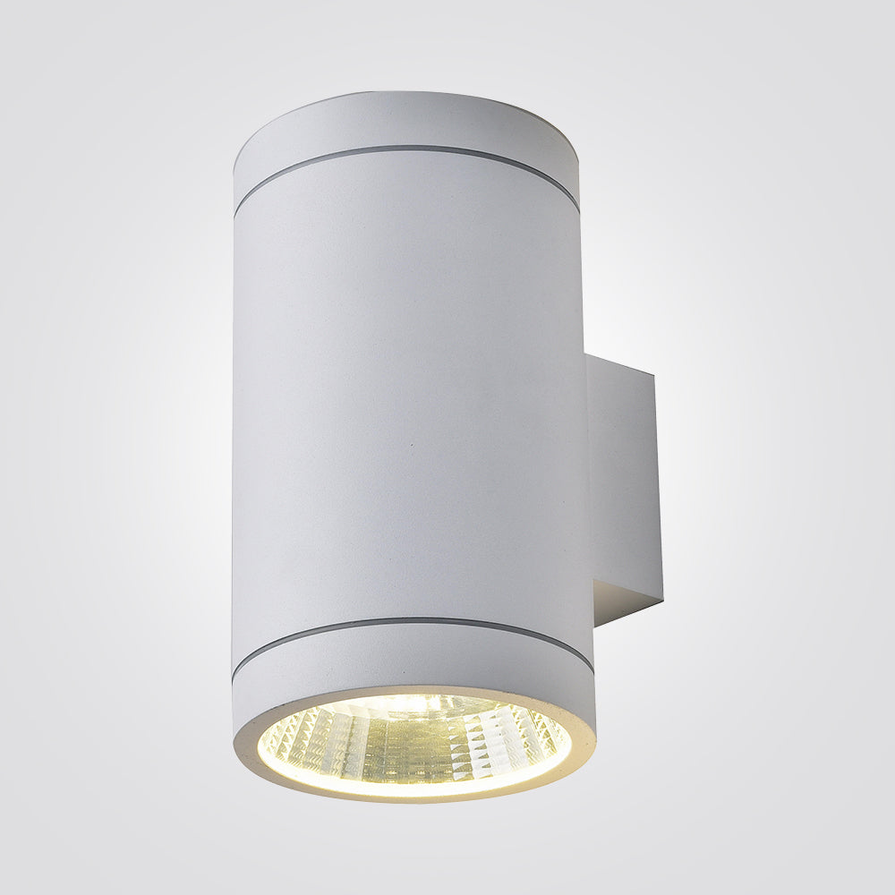 מנורת קיר גינה חוץ אפ-דאון לד לוקס| לבן