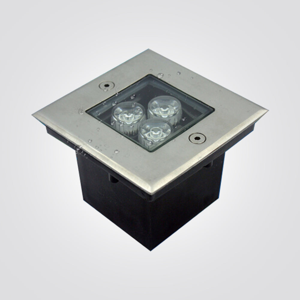 שקוע רצפה לד מרובע 3W| 12V| IP64