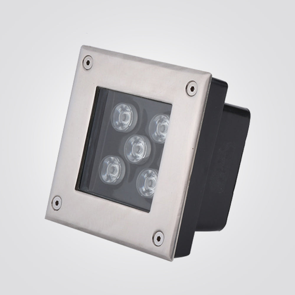 שקוע רצפה לד מרובע 5W| 12V| IP64