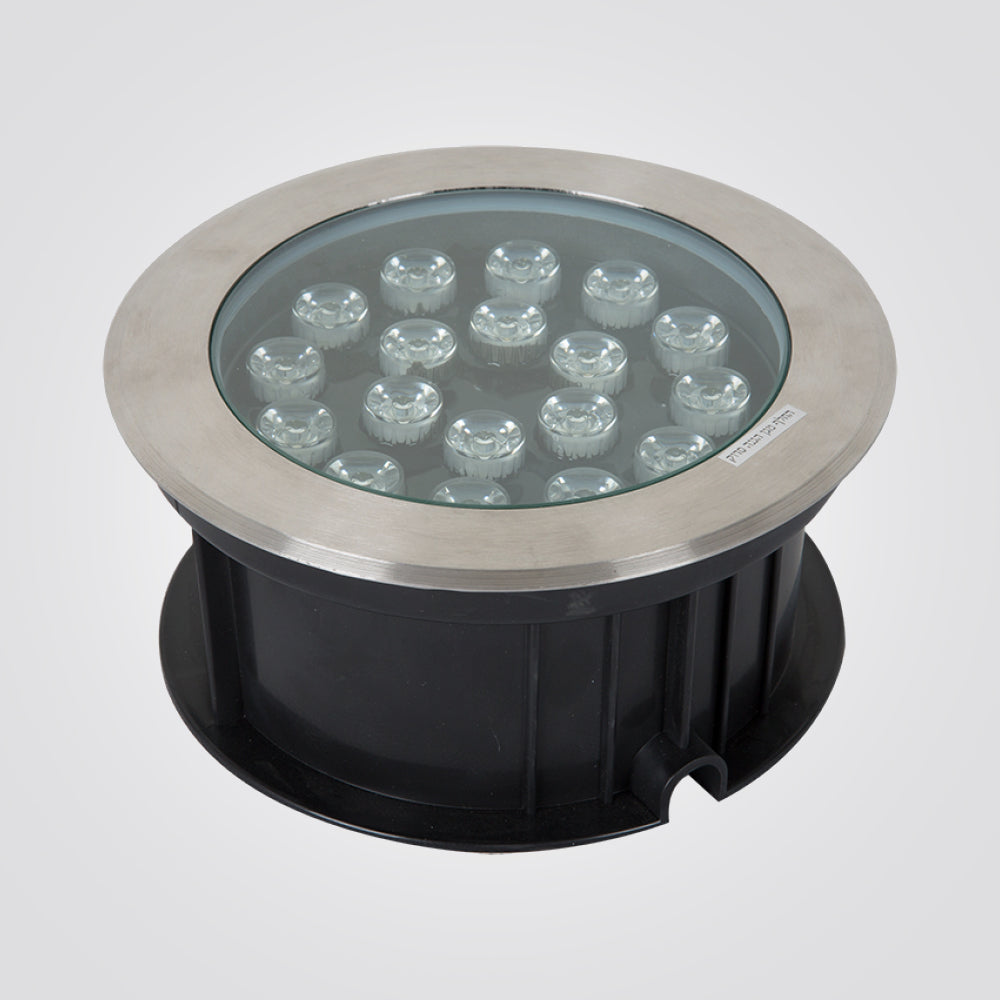 שקוע רצפה לד עגול 18W| 12V| IP65