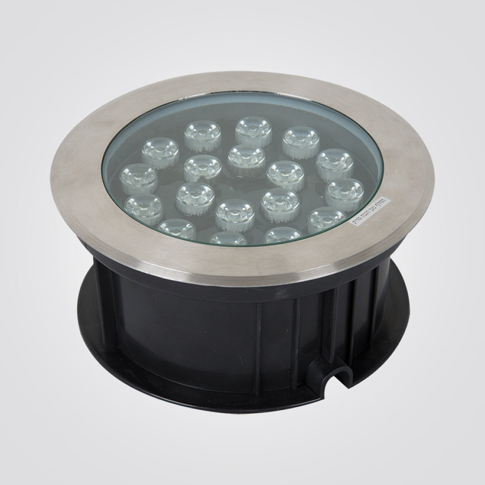 שקוע רצפה לד עגול 18W| 12V| IP65