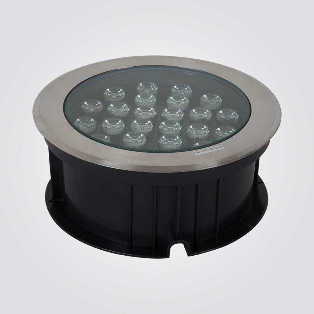 שקוע רצפה לד עגול 24W| 12V|IP65