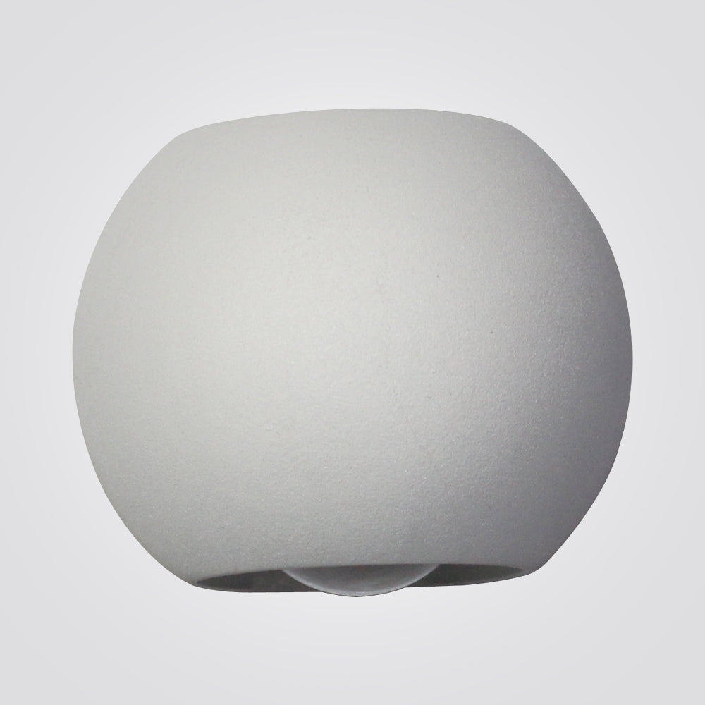 מנורת קיר גינה חוץ אפ-דאון לד אורפז שחור| לבן