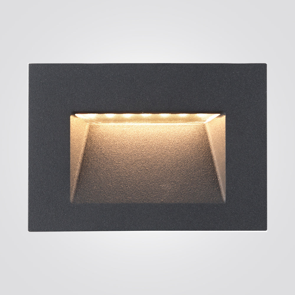 שקוע קיר חוץ שקוע חומה רנדוו 3W שחור| אפור כהה|IP65