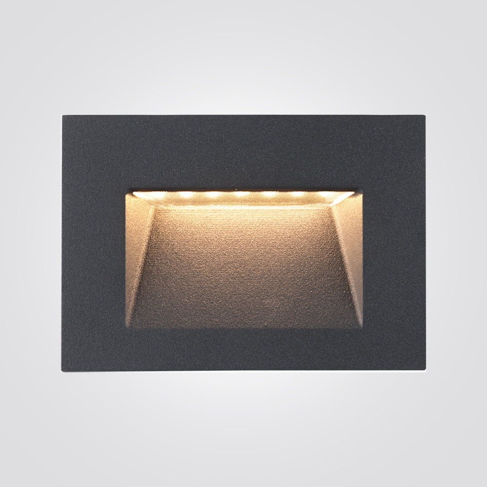 שקוע קיר חוץ שקוע חומה רנדוו 3W שחור| אפור כהה|IP65