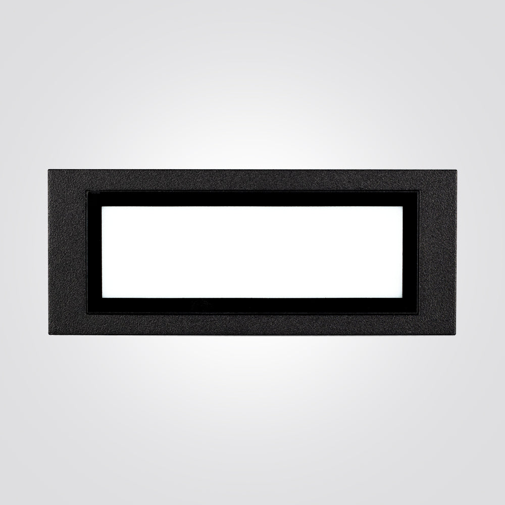 שקוע קיר חוץ שקוע חומה פריזם 4W שחור| אפור כהה|IP65