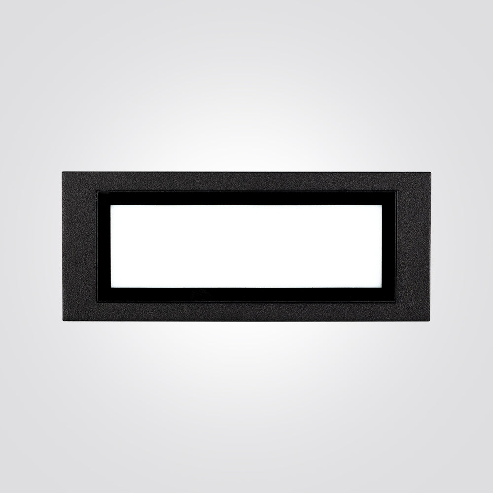 שקוע קיר חוץ שקוע חומה פריזם 4W שחור| אפור כהה|IP65