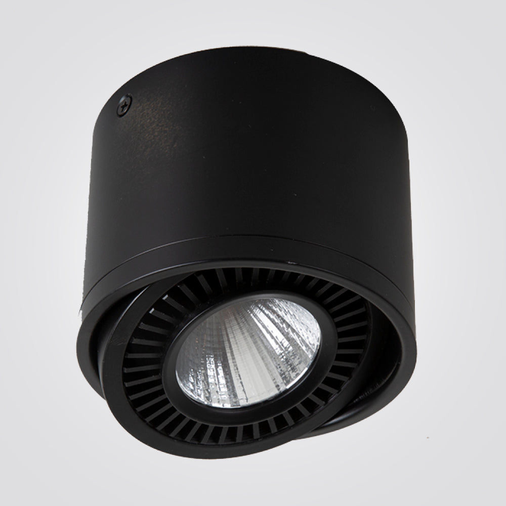 ספוט צילינדר חיצוני תמר 12W| שחור| לבן| פליז