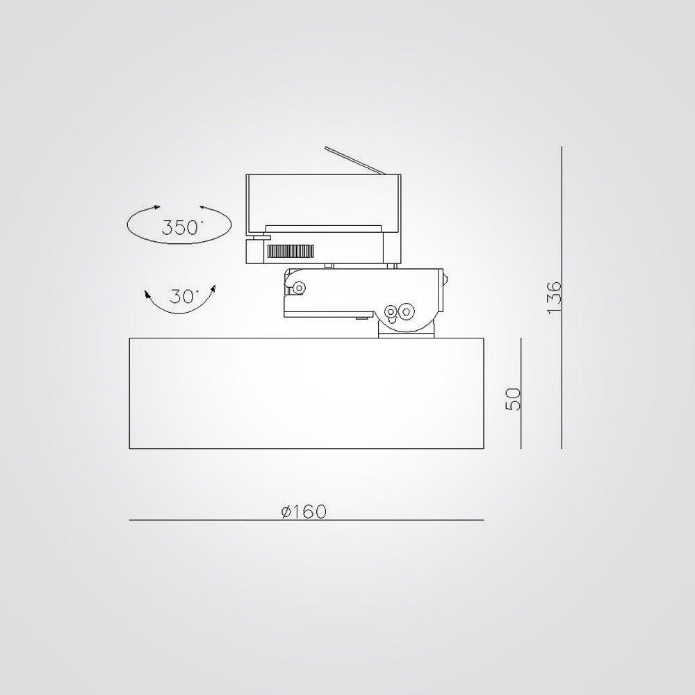 ספוט עמית תלת פאזי לפס צבירה| 15W
