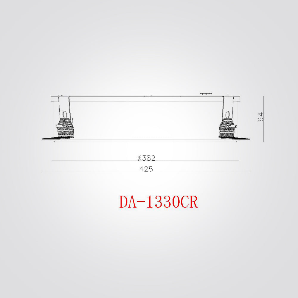 שקוע תקרה טרימלס חזי 25W|32W| 3000K| לבן