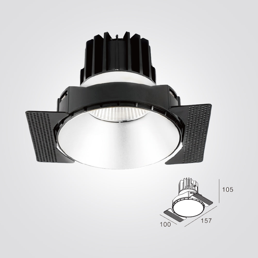 שקוע תקרה טרימלס ליוי 13W| 38W| 3000K| לבן