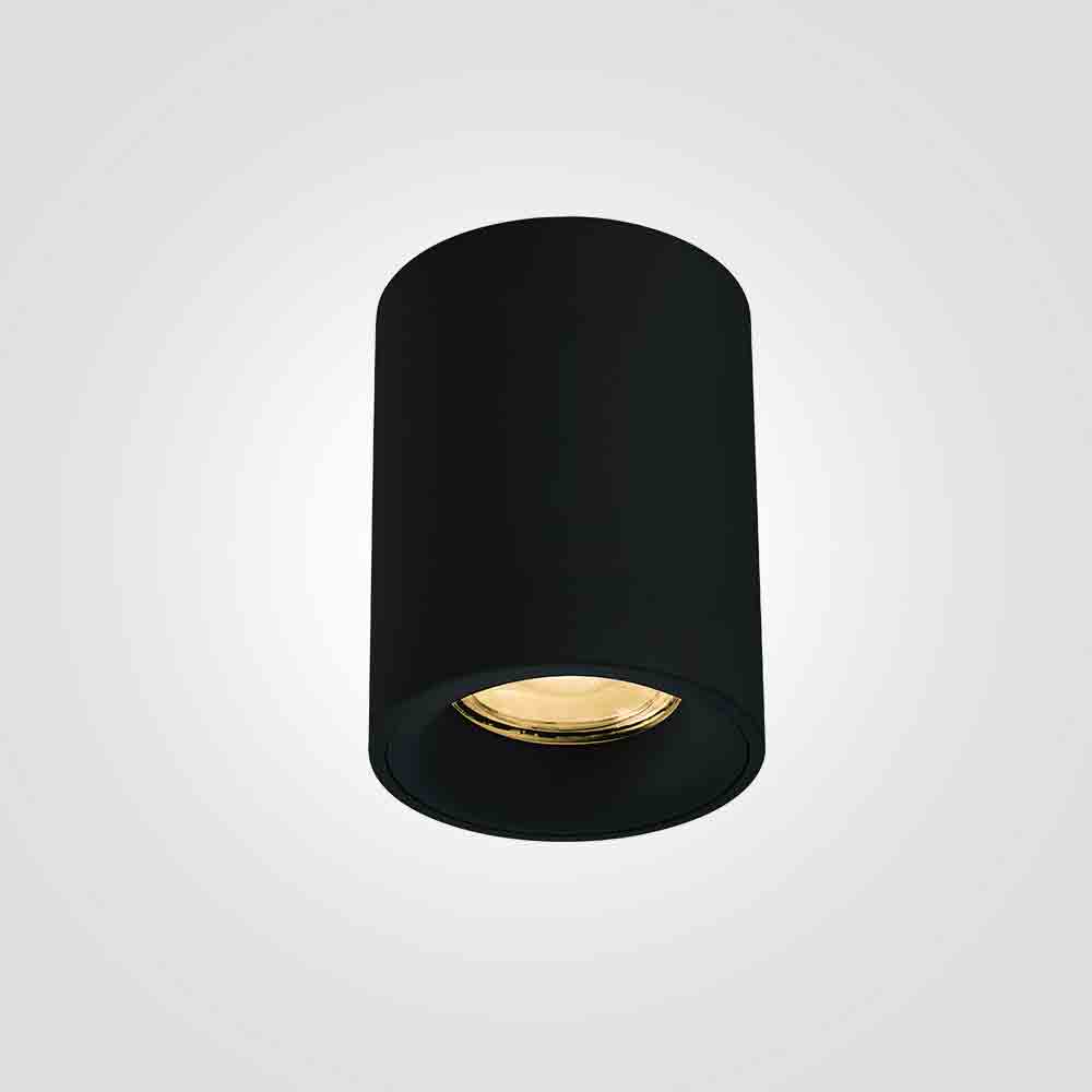 צלינדר תקרה עגול נירית GU10| שחור|לבן|פליז