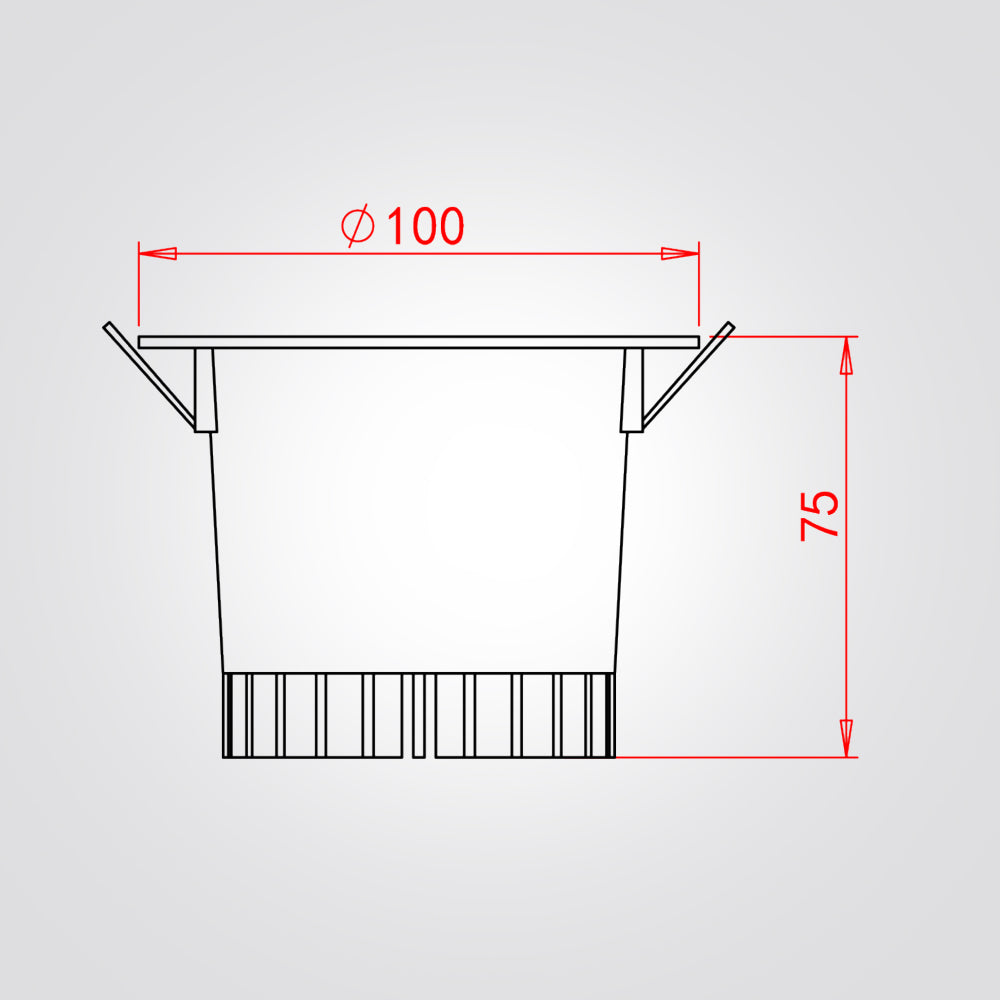 שקוע דארו לד 10W| 20W| שחור