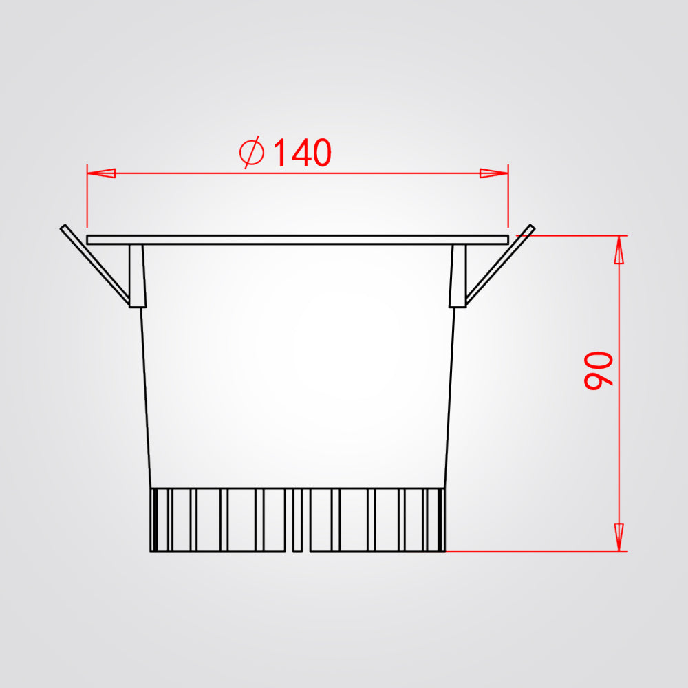 שקוע דארו לד 10W| 20W| שחור