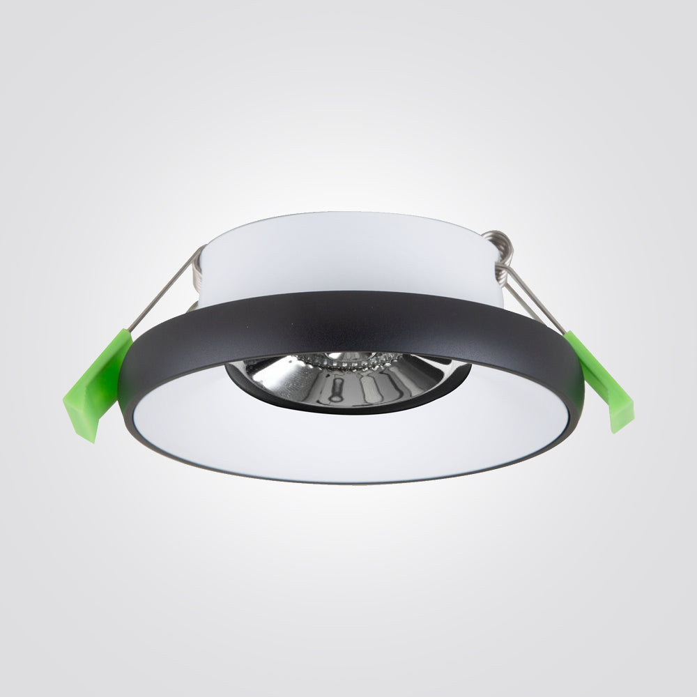 ספוט שקוע כמיל | GU10| שחור| שחור+לבן