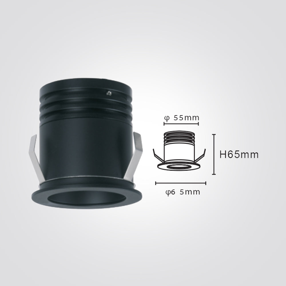 שקוע זיד לד 3W| 8W|10W| 3000K| שחור