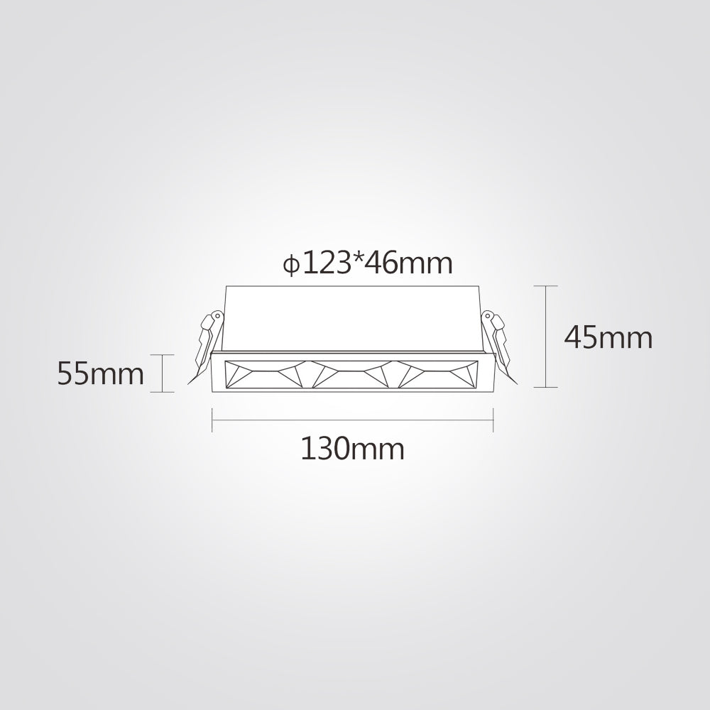 שקוע מירי לד 2W| 12W| 20W| 35W| 3000K| שחור