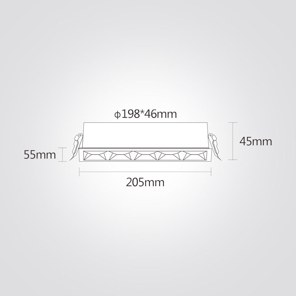 שקוע מירי לד 2W| 12W| 20W| 35W| 3000K| שחור