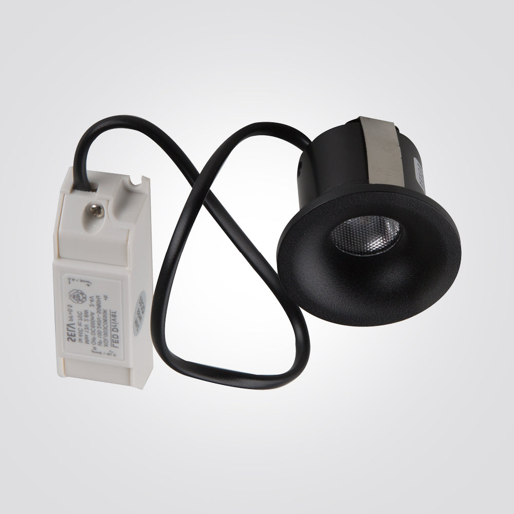 שקוע תקרה לן לד 3W|עגול| מרובע| 3000K| שחור| לבן