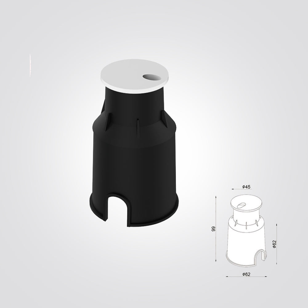 שקוע קיר מוגן מים סן לד 3W| מרובע| עגול| שחור| לבן| IP54