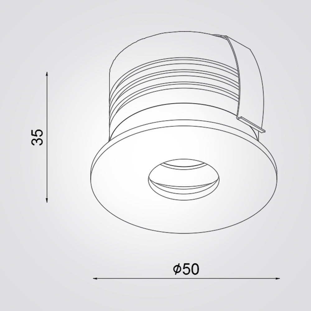 שקוע מרי לד עגול 5W|CCT | לבן
