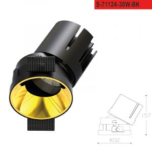 שקוע מאר לד 10W| 20W| 30W| 3000K| שחור