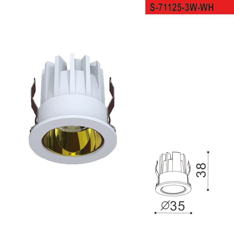 שקוע ליר לד 3W| 3000K| לבן