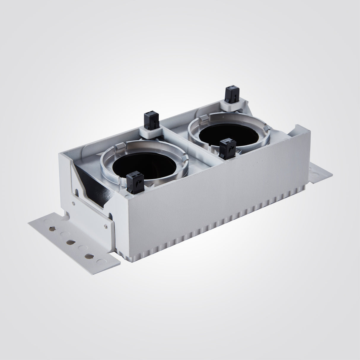 שקוע תקרה רון זוגי GU10|שחור+ לבן