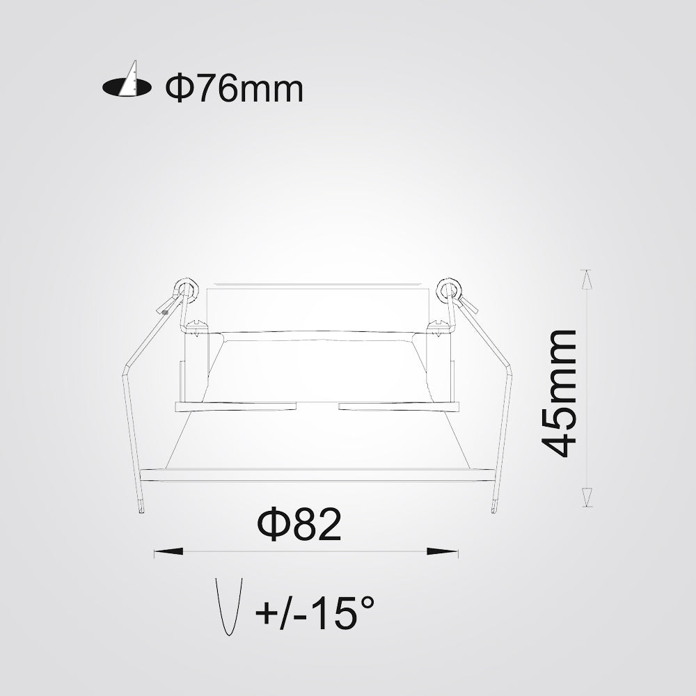 ספוט שקוע אלמא עגול GU10| לבן