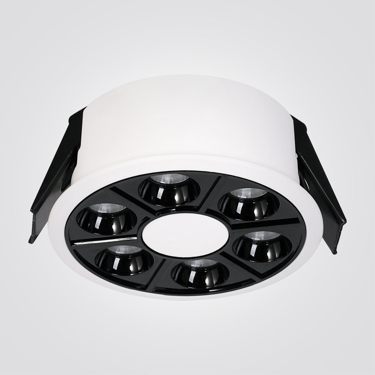 שקוע תקרה צליל עדשות לד 6W| 12W| 18W| 24W| שחור+לבן