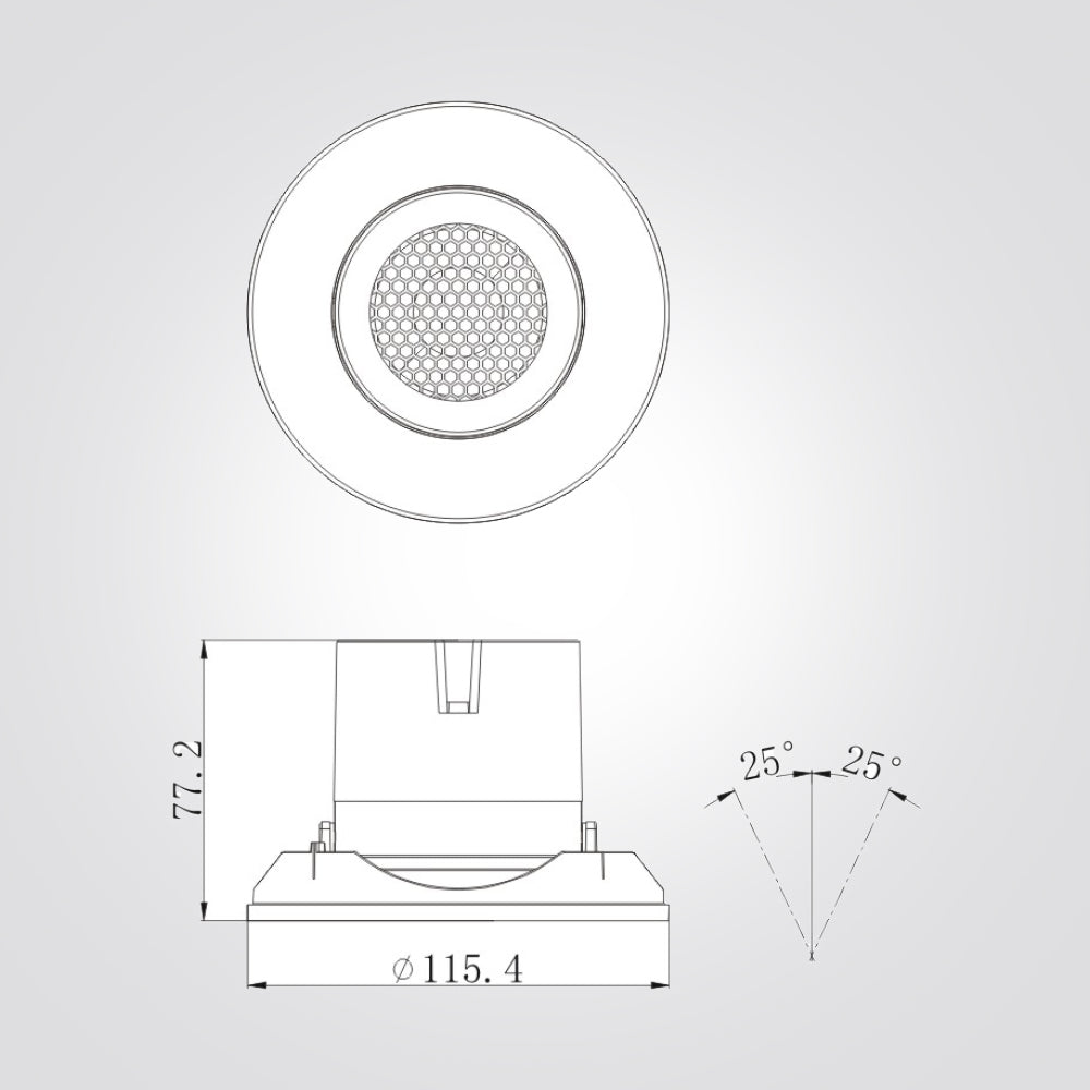 שקוע תקרה טומי לד 7W| 12W| 20W| CCT| שחור+לבן