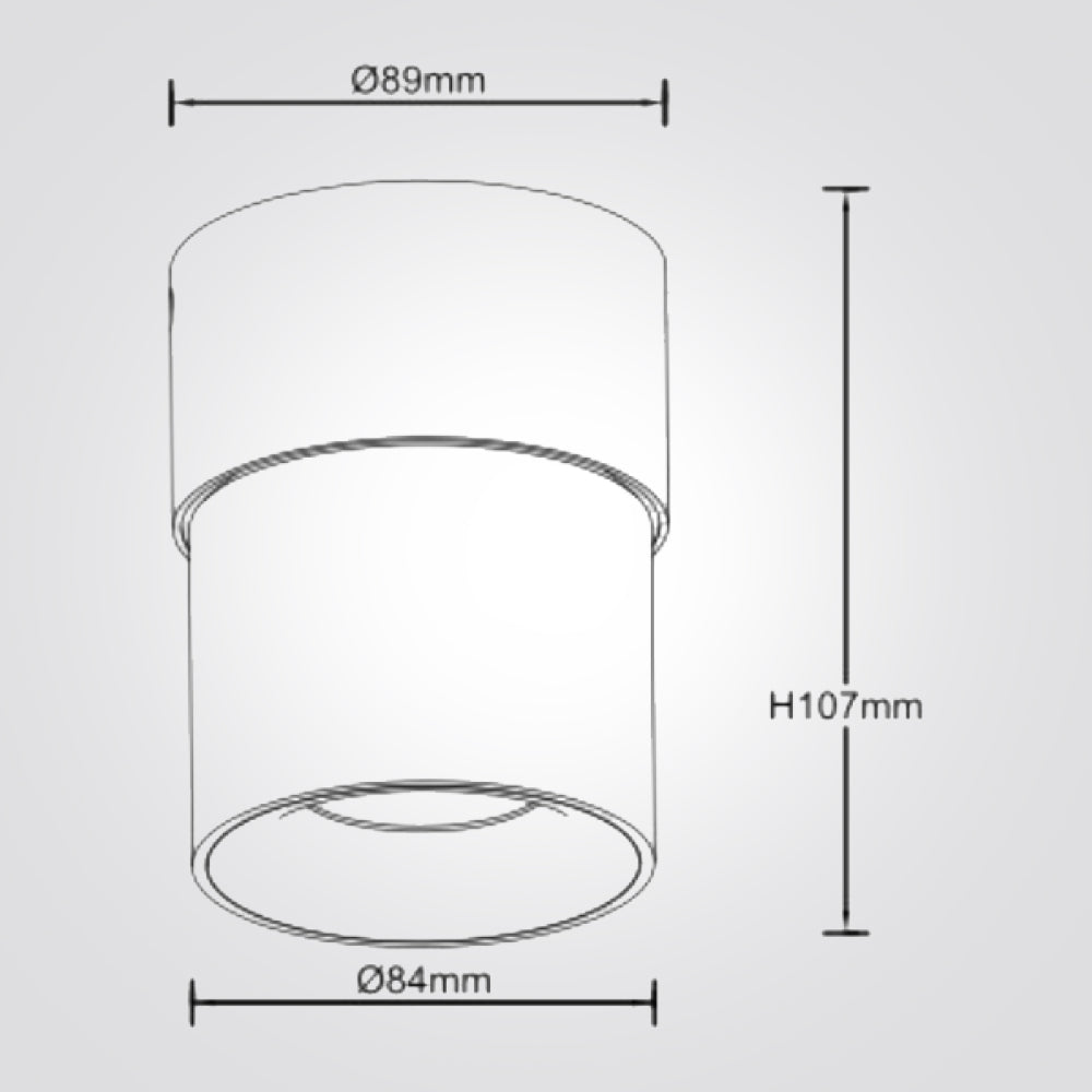 צילנדר פקמן 10W שחור|לבן