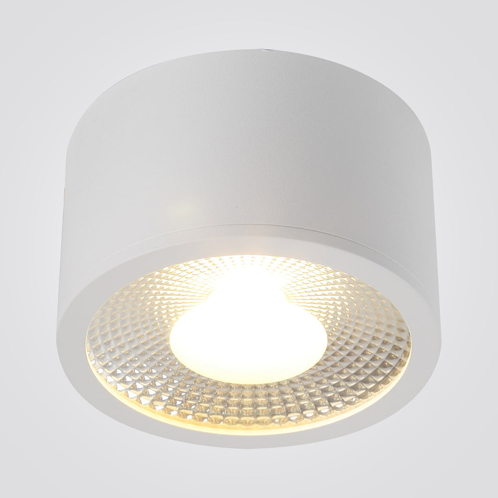 ספוט צילינדר גלורי7W| שחור| לבן| פליז| Φ10CM| H6CM