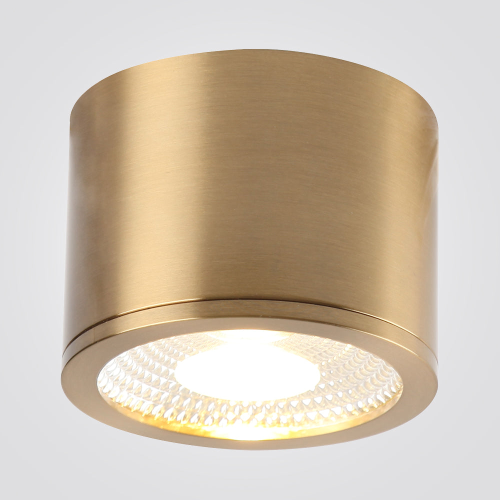 ספוט צילינדר גלורי7W| שחור| לבן| פליז| Φ10CM| H6CM