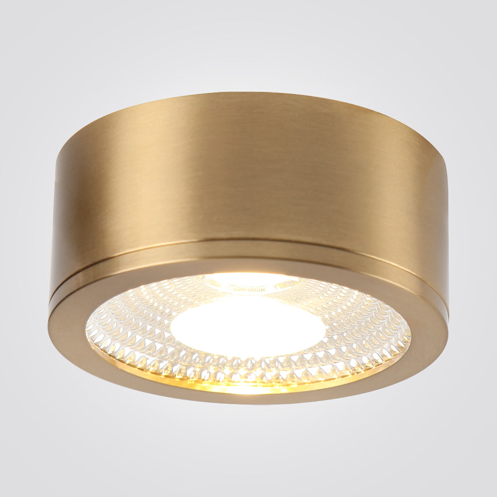 ספוט צילינדר ראם7W| שחור| לבן| פליז| Φ10CM| H3.5CM