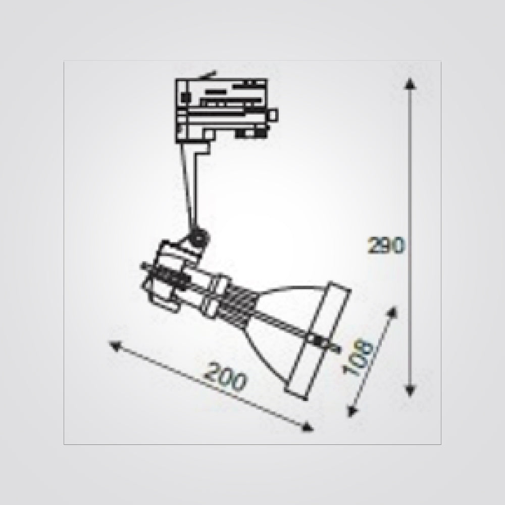 ספוט לירז לפס צבירה חד פאזי שחור| לבן| E27 PAR30