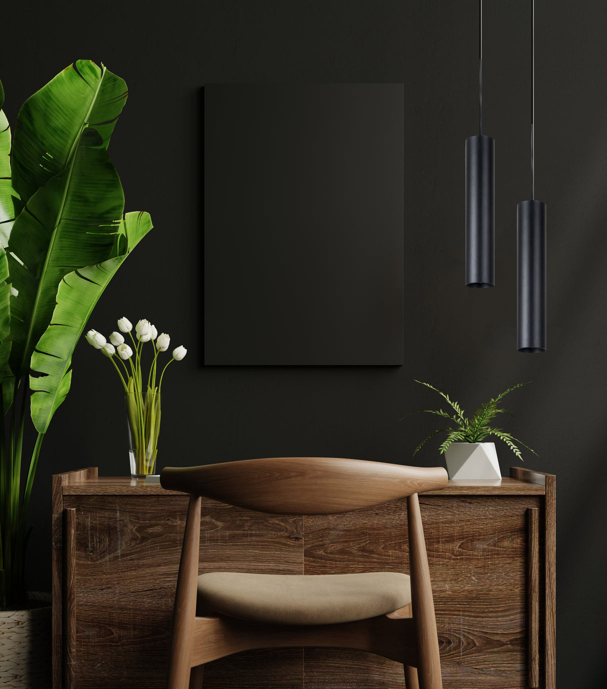 מנורת תליה צילינדר ארדונה 15W| לבן| שחור| זהב