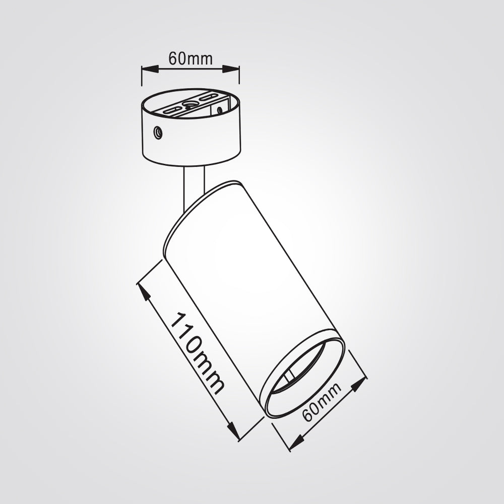 ספוט טאצ' צמוד תקרה| שחור| לבן| פליז