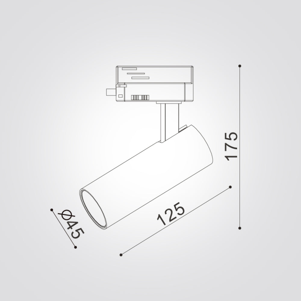 ספוט יקיר לד 8W שחור| לבן 3000K