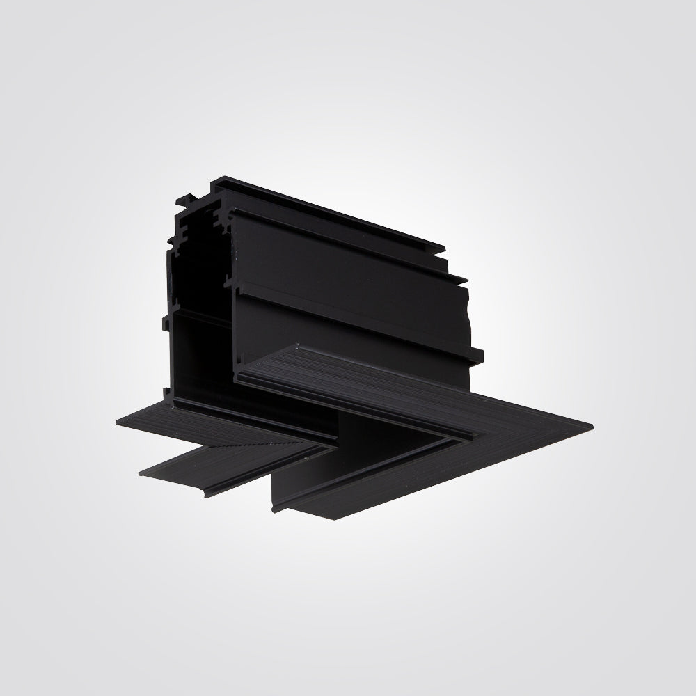 מחבר זווית L לפס צבירה מגנטי | שחור