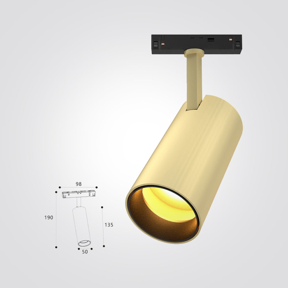 ספוט נירי לפס צבירה מגנט 12W|20W|30W זהב 48V
