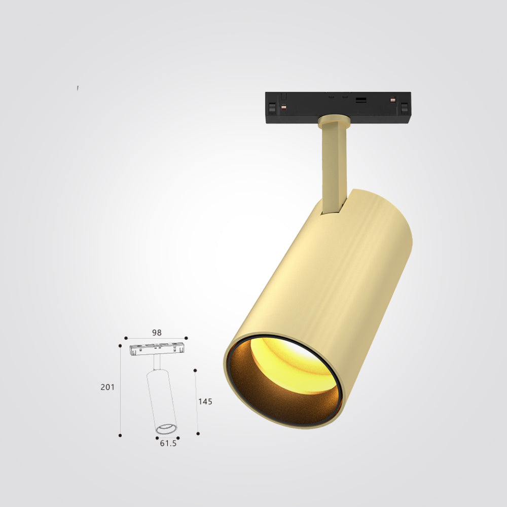 ספוט נירי לפס צבירה מגנט 12W|20W|30W זהב 48V