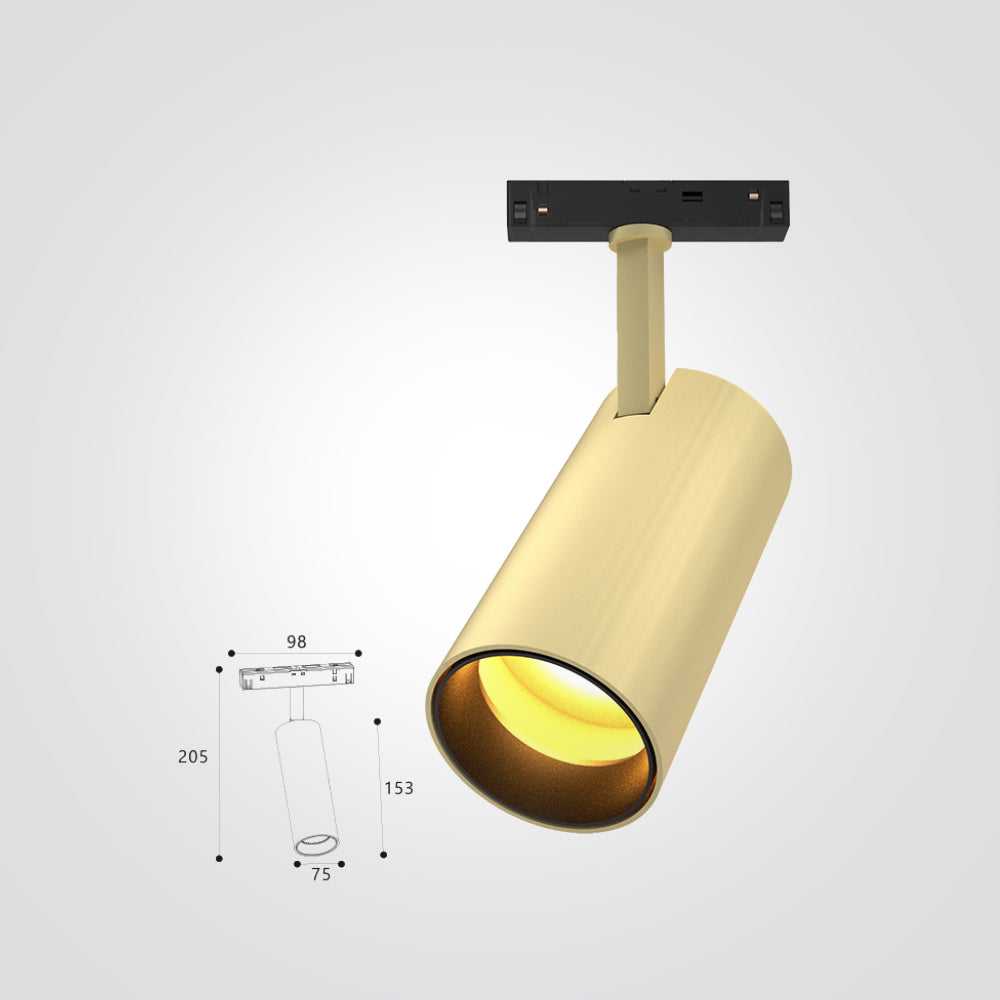 ספוט נירי לפס צבירה מגנט 12W|20W|30W זהב 48V