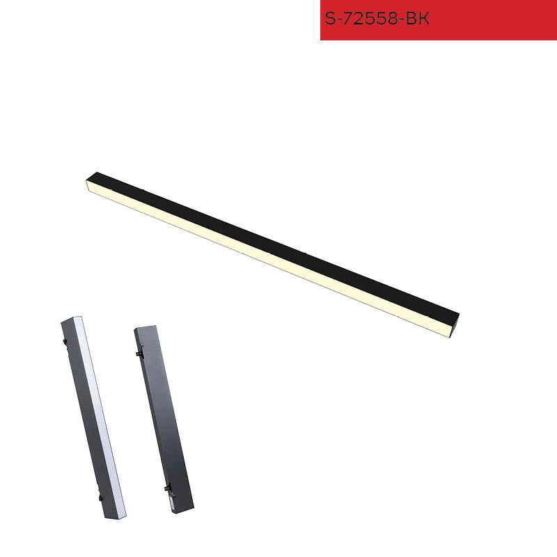 פרופיל תאורה לפס צבירה 20W| שחור 3000K