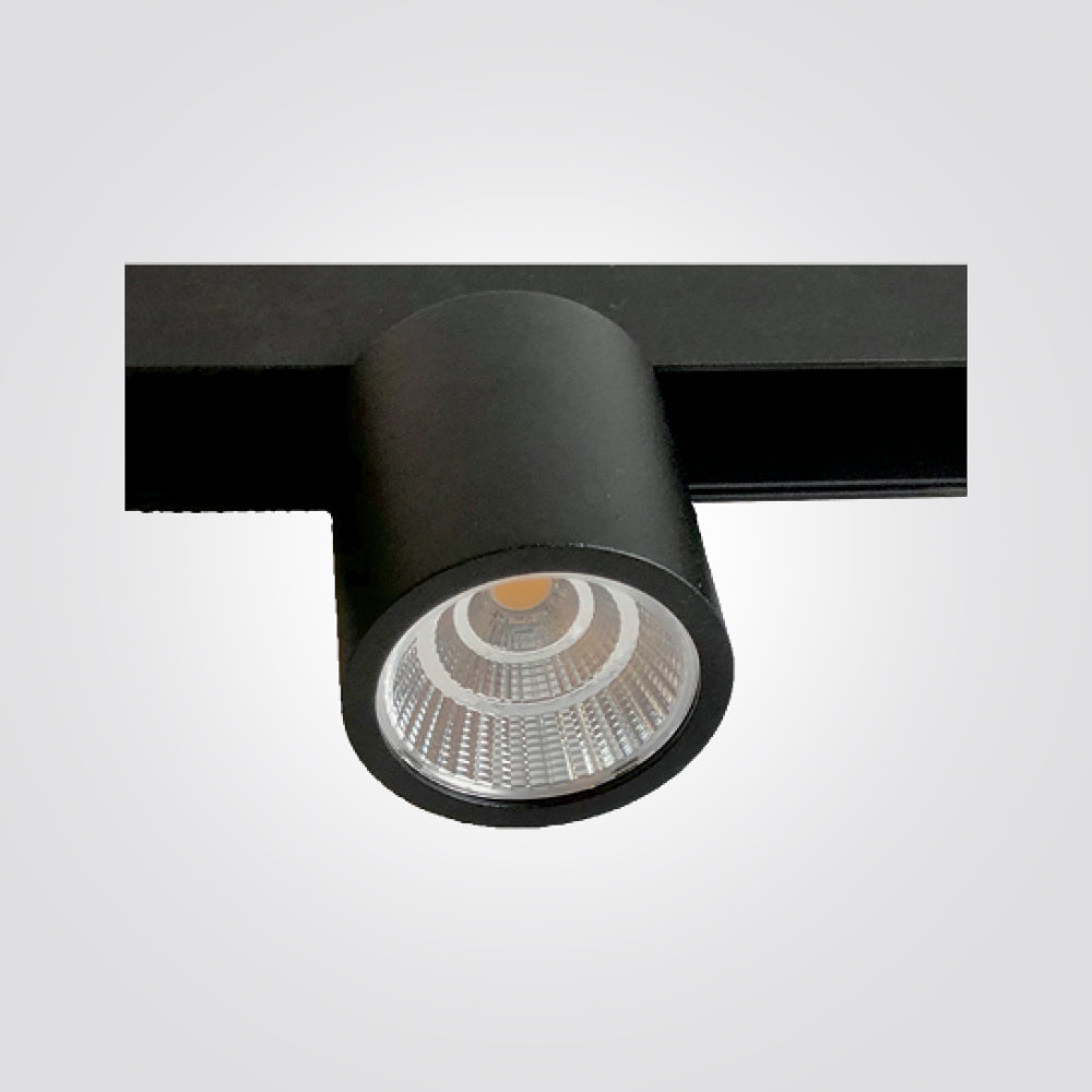 ספוט נרי לפס צבירה מגנט 8W שחור 48V